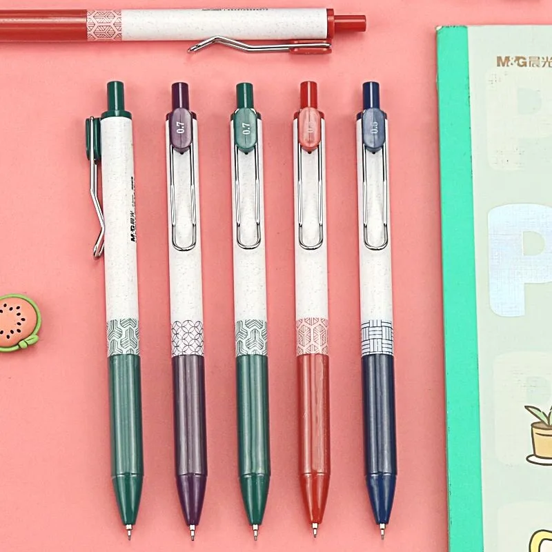 M&G Oriental Pattern Mechanical Pencil 0.7mm Smooth Writing Break‑Resistant Lead Minimalist High‑Appearance Automatic Pencil