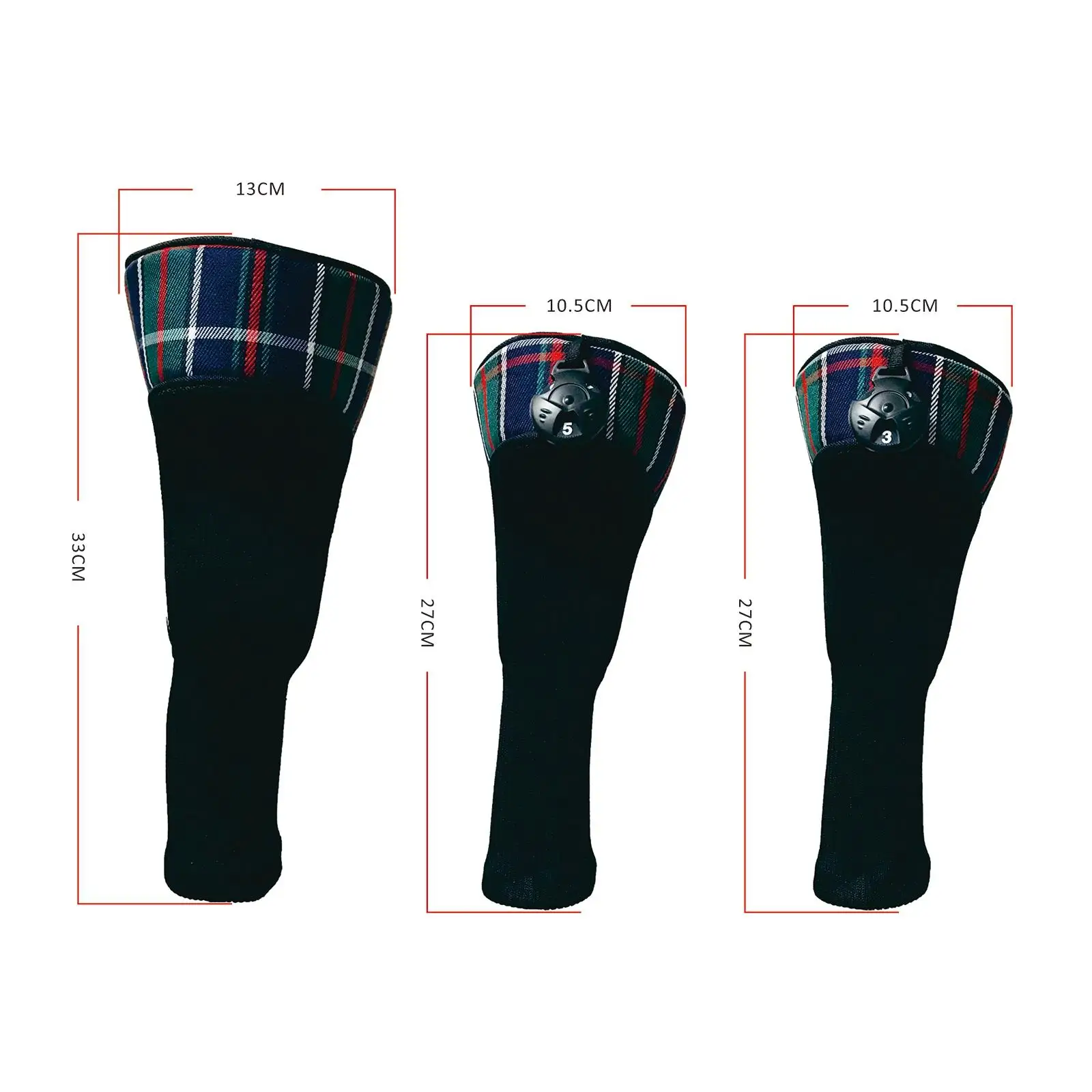 Premium Golf Club Head Covers Set for Oversized Drivers and Woods