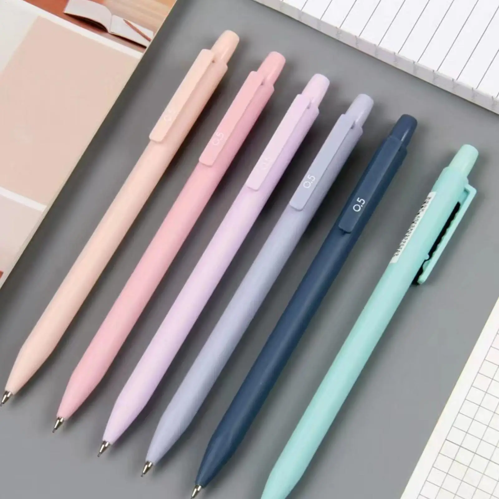 

Cute Aesthetic School Supplies Black Gel Pens Erasers Notepad Smooth Writing Cute Stationery Set Pencil Pouch For Student Women