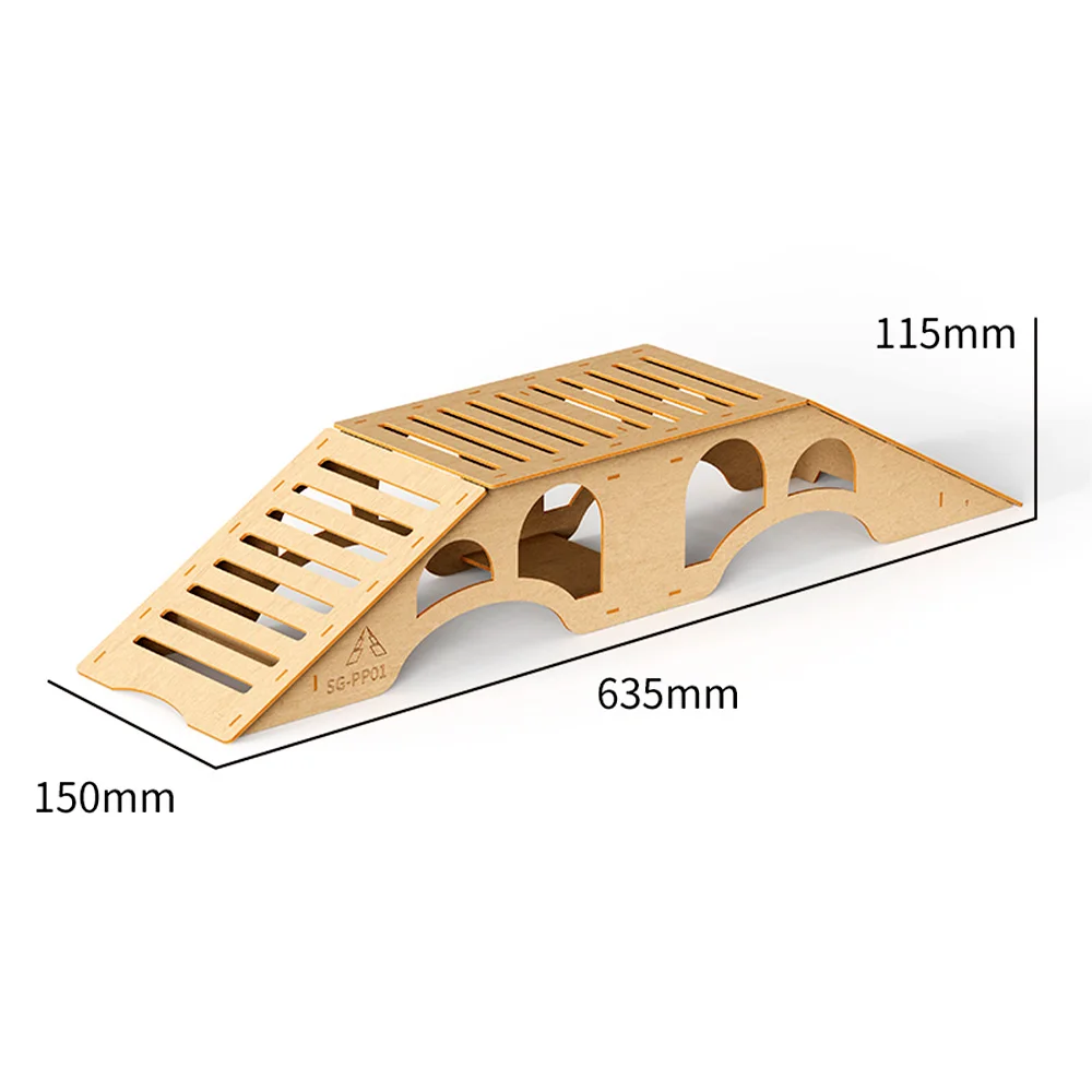 9IMOD RC 클라이밍 카 소품 나무 단일판 다리 3D 퍼즐 나무 다리 시소 나무 파일 웨이브 DIY 1/18 1/24 RC 카용