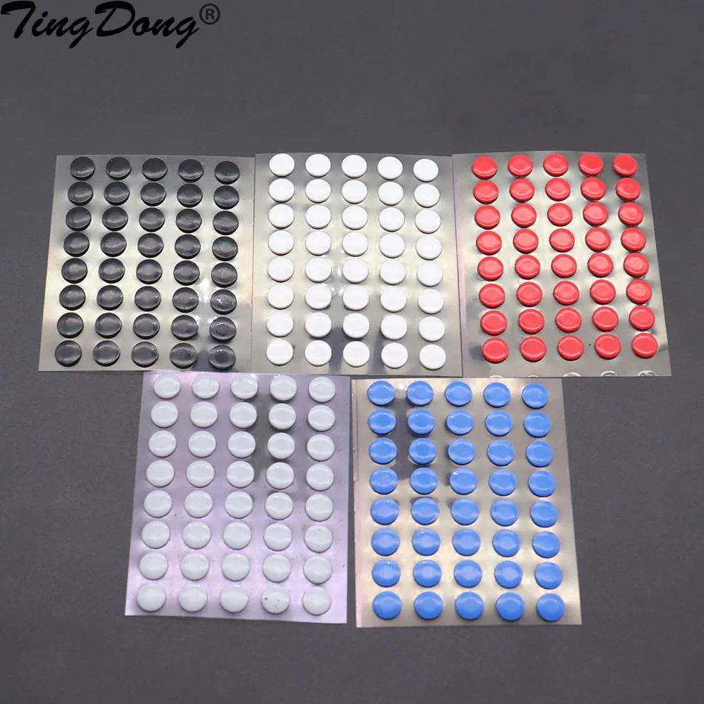 2set 6.5mm Diameter 0.8mm Thickness Small Dots Universal Mouse Skates For Rubberized Mouse Foot Glide Feet Sticker