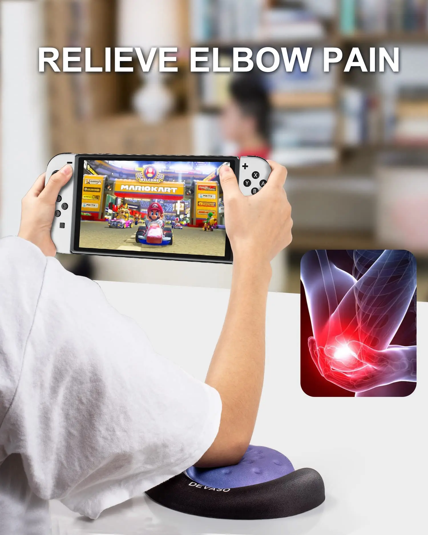 ไอน้ำ Deck Pad Rest Pad Gaming Pad ข้อมือสำหรับไอน้ำ Deck สวิทช์คอนโซลทนทานสบายปวด Relief อุปกรณ์เสริม