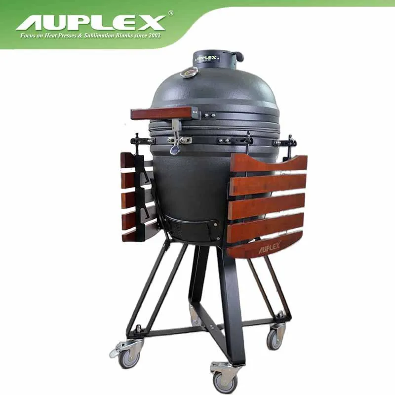 Barbecue oven 18-inch smooth surface, ceramic barbecue oven, villa courtyard dinner smoked stew baking outdoor barbecue oven