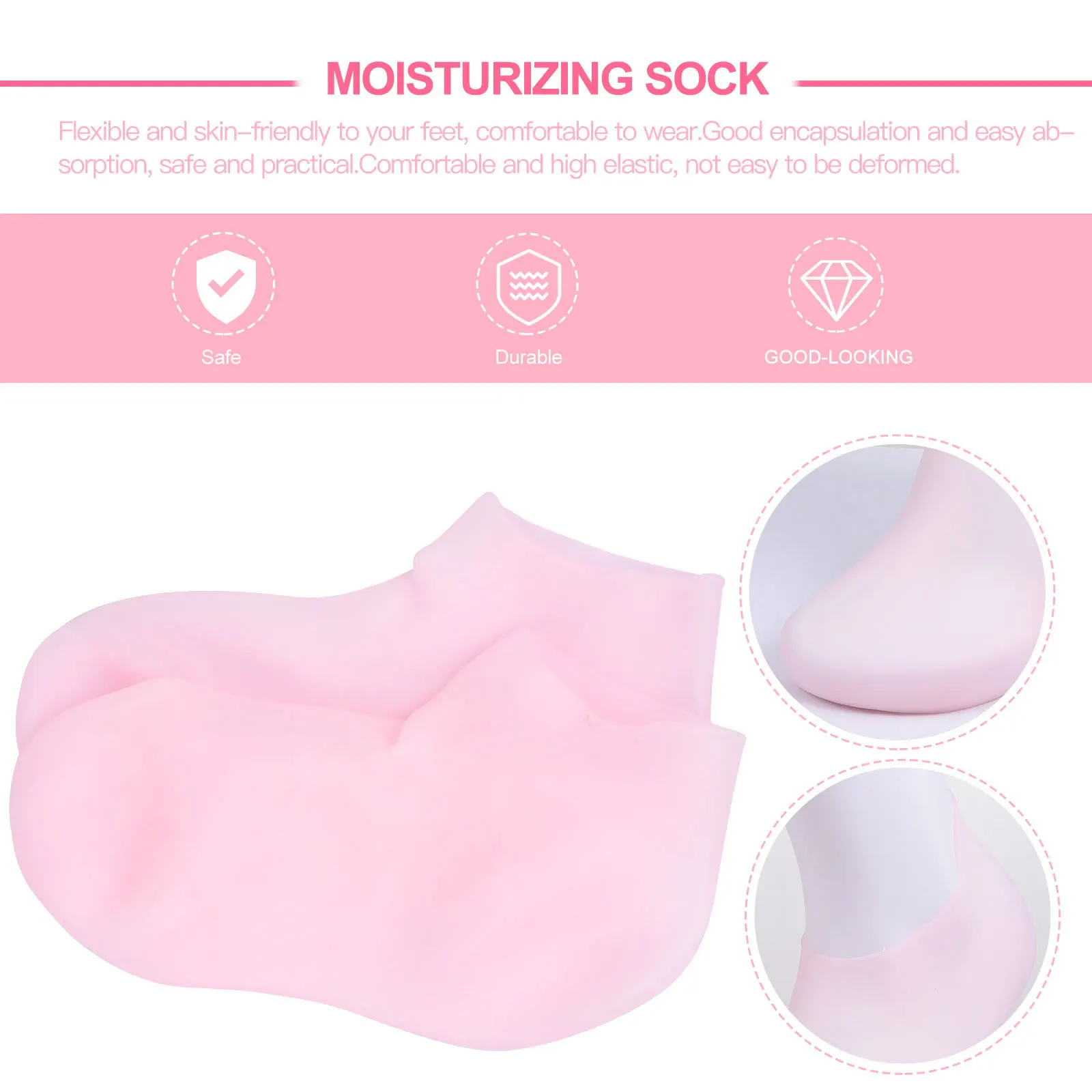 

1Pair Foot Protection Socks Comfortable Moisturizing Sock Safe Preserving Moisture Sock Feet Care Foot Care Feet Treatment