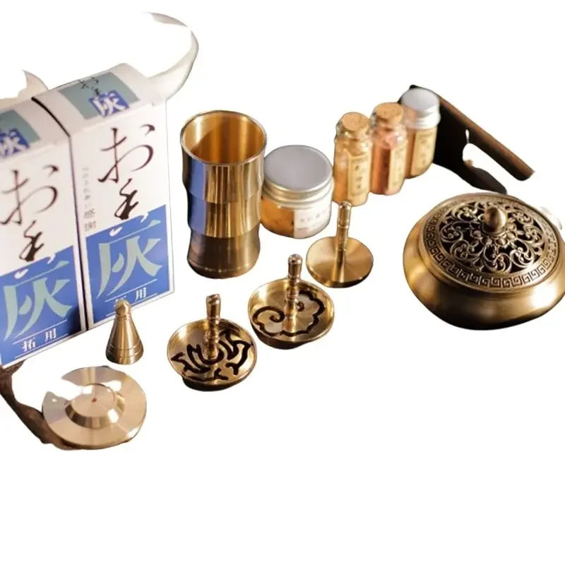 Brass Candle Plates Smoke Incense  Bakhoor Hand Zen Fountain Incense  Scentsy Warmer Porte Encens