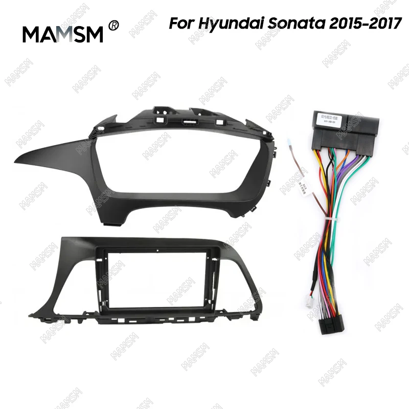 

MAMSM Car 9 inch Fascia Radio Panel Panel Dash Kit Install Adapter Console Frame For Hyundai Sonata 2015 2016 2017 Radio Player