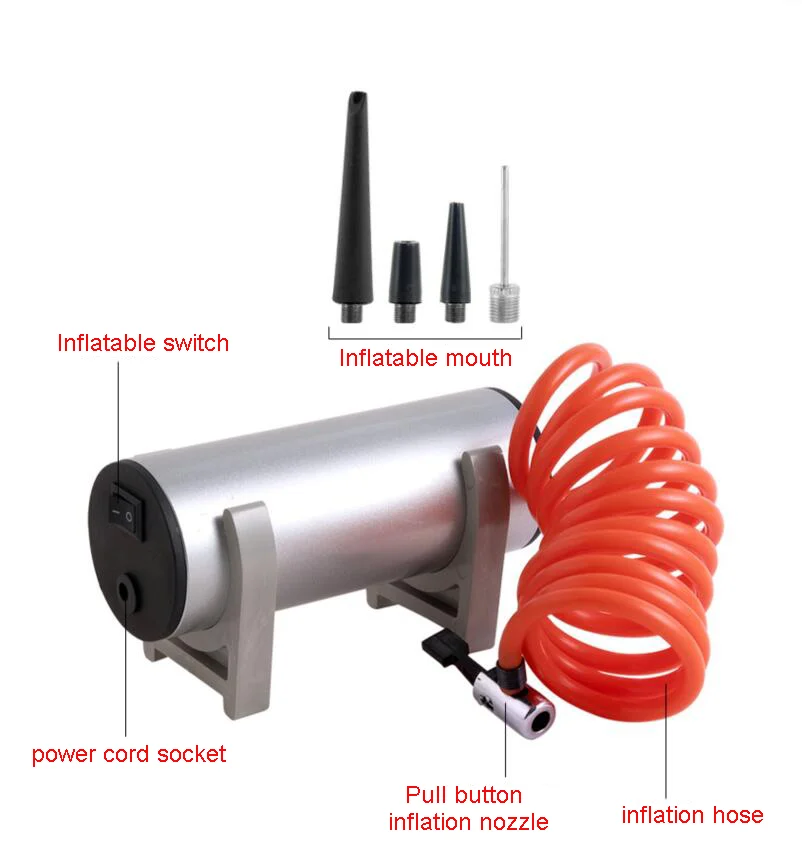 Air Column Bag Electric Air Pump Bubble Column Inflator Swimming Ring Bubble Film 220V Air Pump 12V Inflator