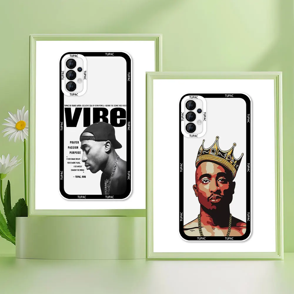 2Pac Tupac Shakur Clear Phone Case For OPPO Realme C55 C53 C35 C33 C31 C30 C25Y C21Y C21 C20 C20A C15 C12 C11 C2 5G Cover Cqoue