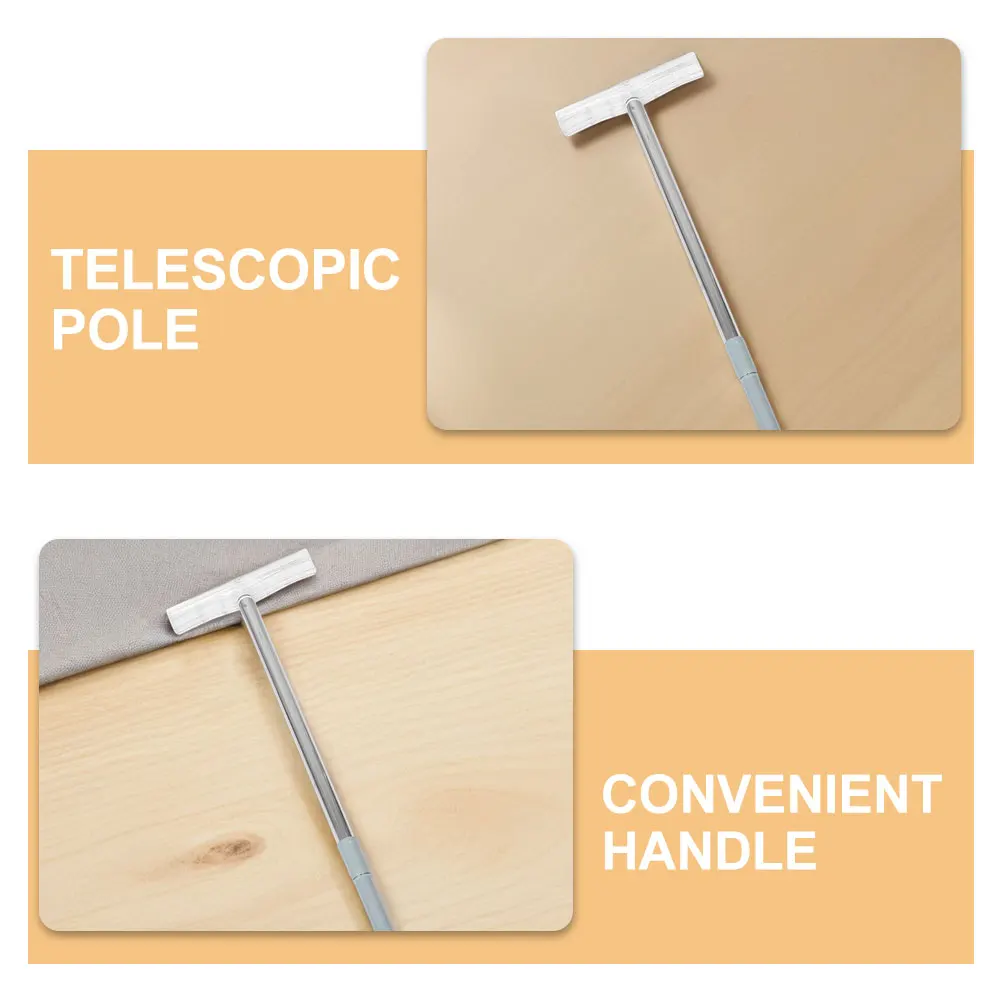 2pcs Telescopic Sign Holder Stainless Steel Extendable Pole Handheld Airport Parade Sports Guide Voting Banner Display