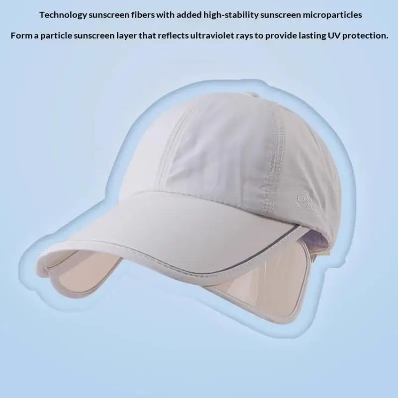 Women’s Empty‑Top Duckbill Sun Hat Enlarged Widened Brim Ponytail‑Friendly Design Summer Outdoor Headwear