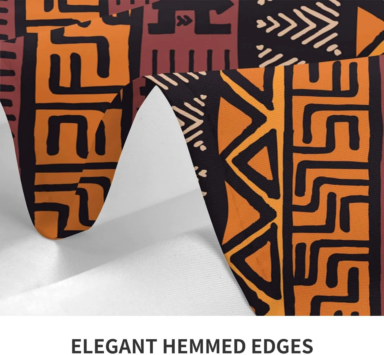 African Mud Tribal Tablecloth for Rectangle Table Decor Reusable Waterproof Tablecloth Kitchen Dining Wedding Party Decorations