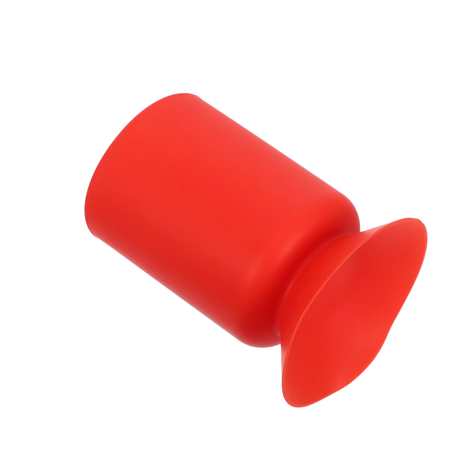 

Silicone Suction Cup Pen Holder Red Desktop Organizer For Makeup Brushes Stationery Pencil Container Brush Stand