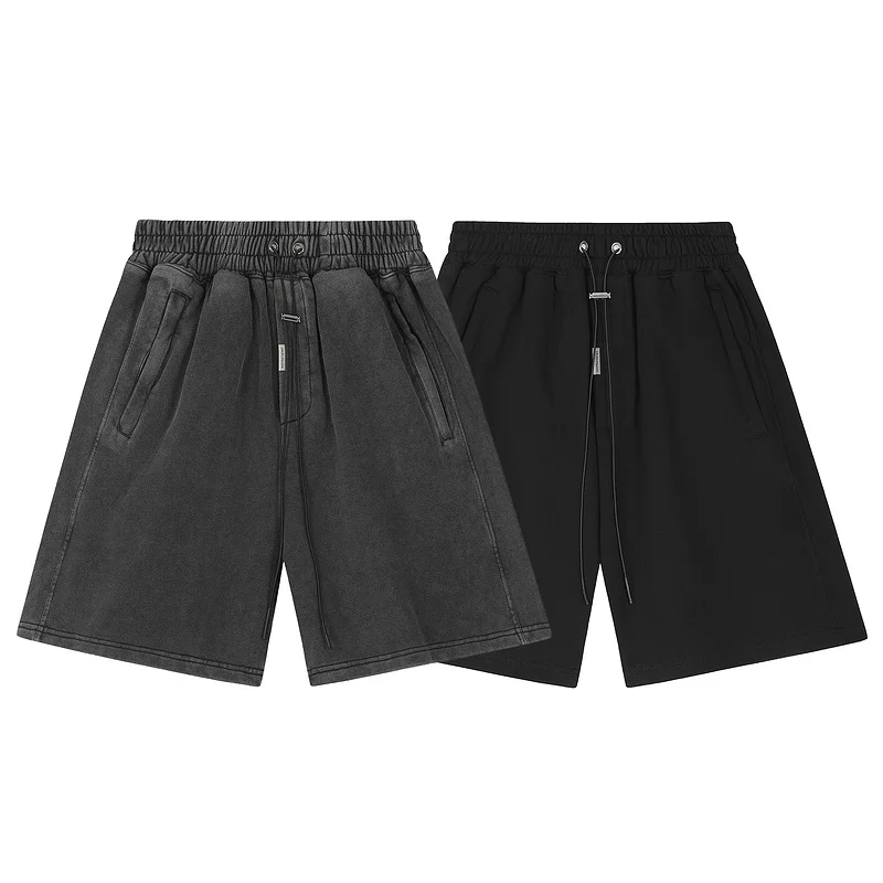 

Vintage Waed Cotton orts Men's Loose Fit Five-ket High Street Sle Casual Summer Trousers Faionable Youthwear