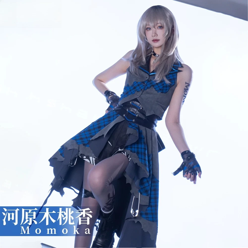 GBC GIRLS BAND CRY Kawaragi Momoka Cosplay Costume Pop Up Shop Outfit Full Set For Women Role Play Dress Halloween Comic Con