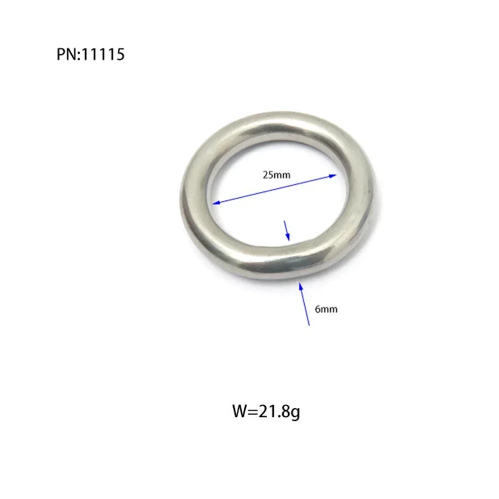 High Quality Brand New O Rings 1PC Outdoor Silver 25mm/32mm/50mm 22g/18g/38g 316 Stainless Steel BCD Accessories