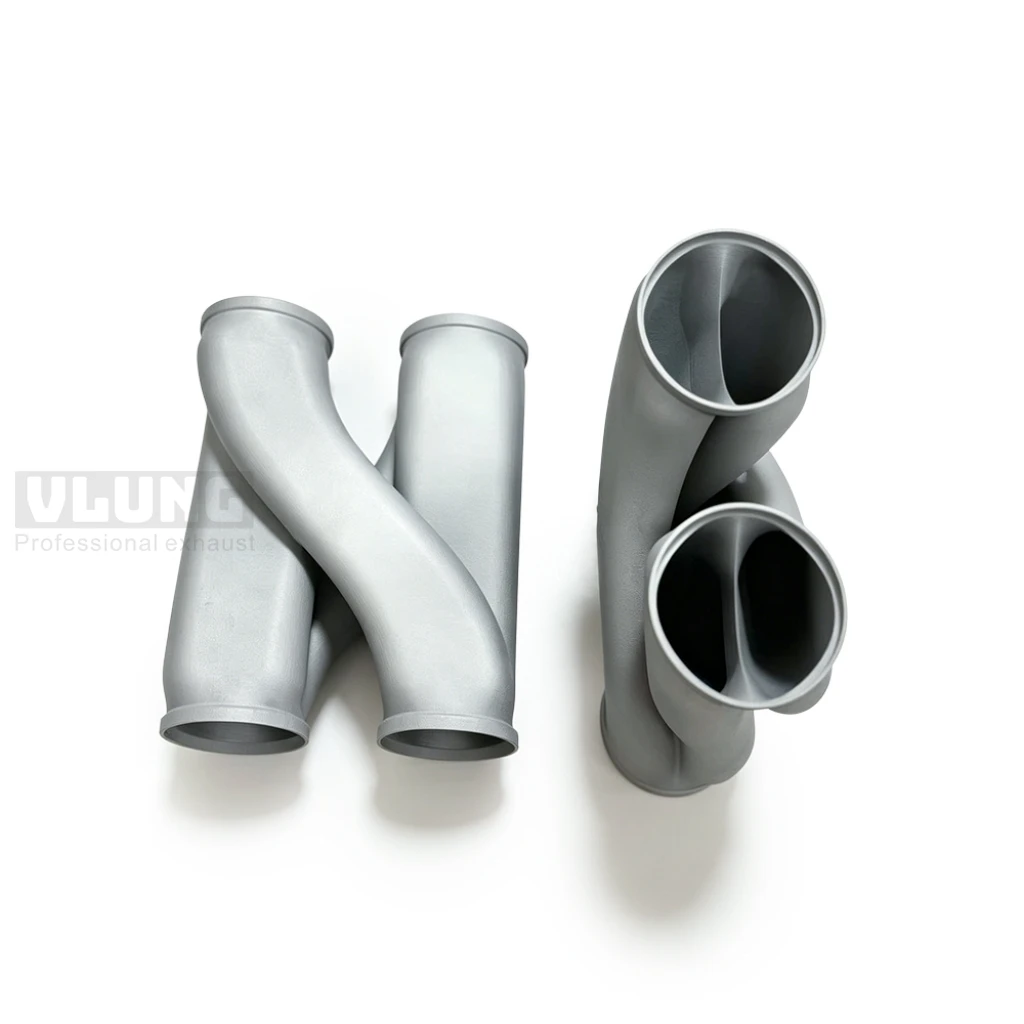 Universal Z Type Exhaust Pipe Smooth Inner Wall Performance Exhaust Tube 2.5 2.75 3 Inch Universal Car Exhaust Modification Part