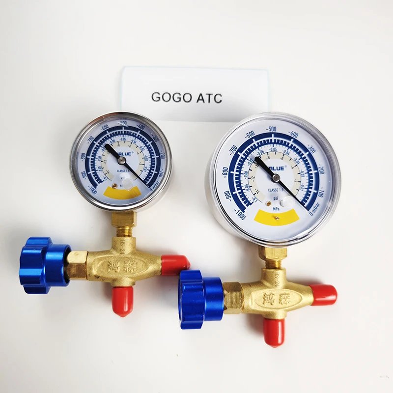 60MM 80MM R22 manometro per pompa per vuoto set di strumenti per il condizionamento dell'aria set di liquidi manometro per collettore