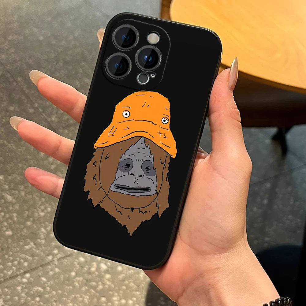 Funny S-Sassy The Sasquatch Phone Case For Samsung S23 S22 ULTRA A22 A71 Black Soft Silicone Cover