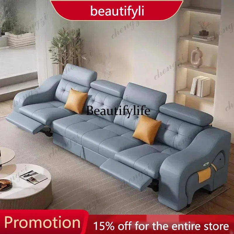 01A Good Quality Large Electric Sofa Microfiber Leather Oversized Lazy Recliner Sofa Modern Luxury Divano Tecnologico Furniture