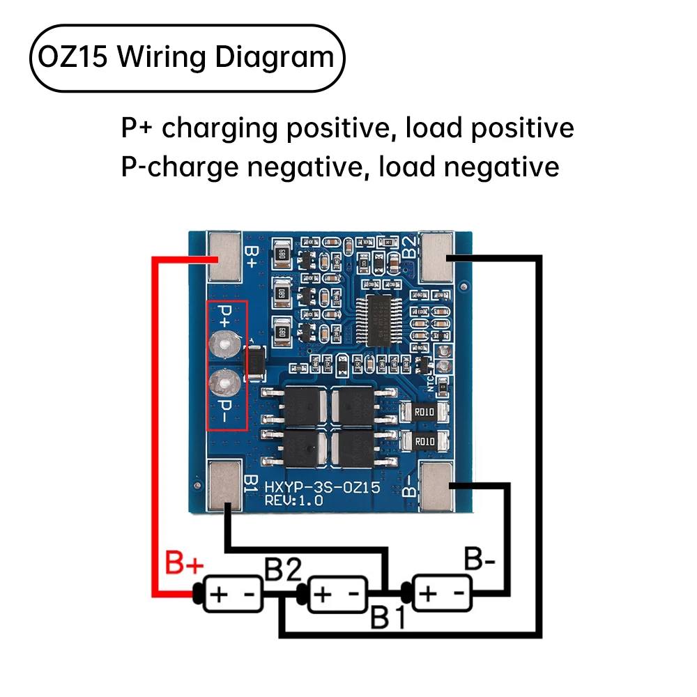 Lithium Battery Protection Board, BMS com equalização e controle de temperatura, 3S12V, 18650, 15A, 20A, 25A, 30A, 11.1V, 12.6V