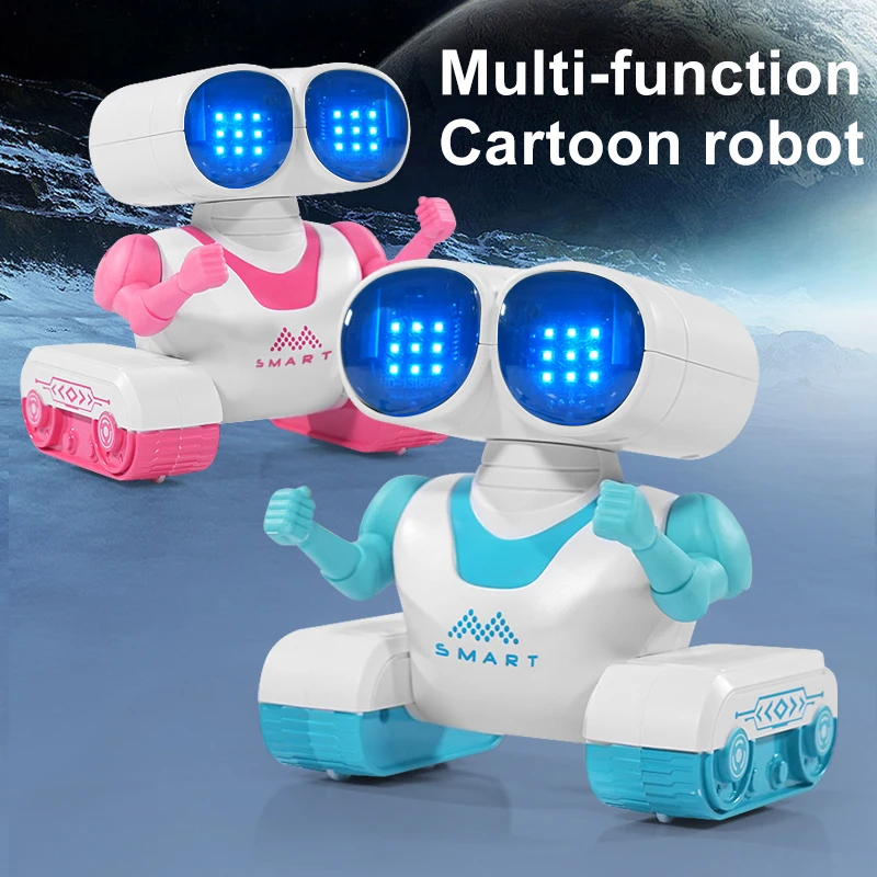 Intelligente interaktive Fernbedienung Roboter Musik Cartoon Mini Roboter Programmierung Kinder Spielzeug Geschenk