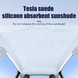 Front Rear Sunroof Skylight Insulation Canopy with Electrostatic Adsorption For Tesla Model 3 Y Sun Shades Glass Roof Sunshade