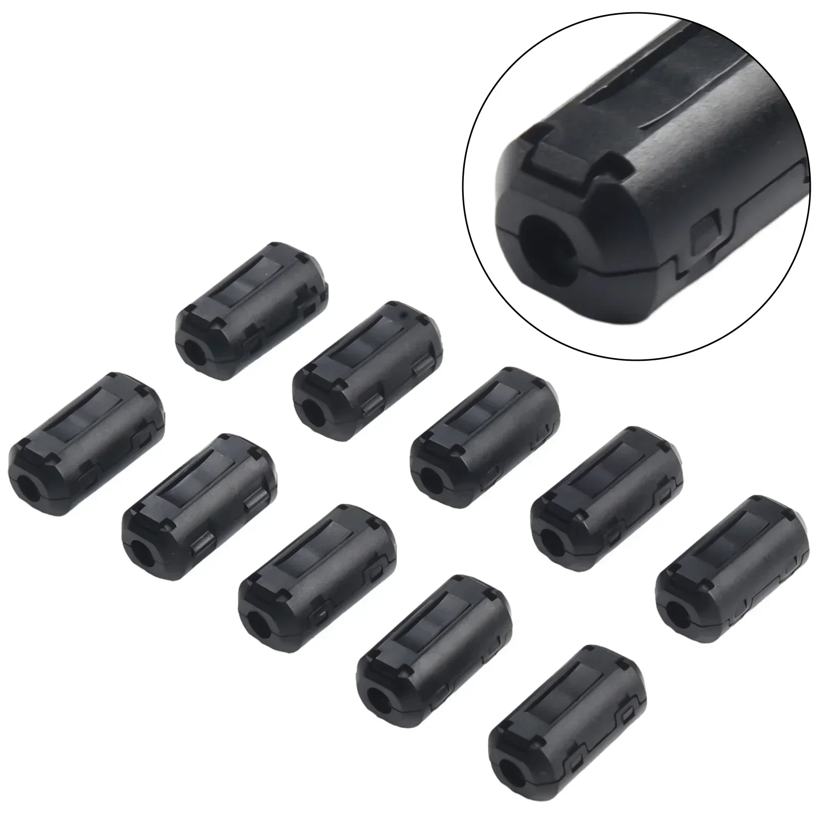 10xTDK 5mm Ferrite Core Noise Suppressor Filter Ring Cable Clip On Wire RFI EMI For Audio Equipment Power Tool Accessories