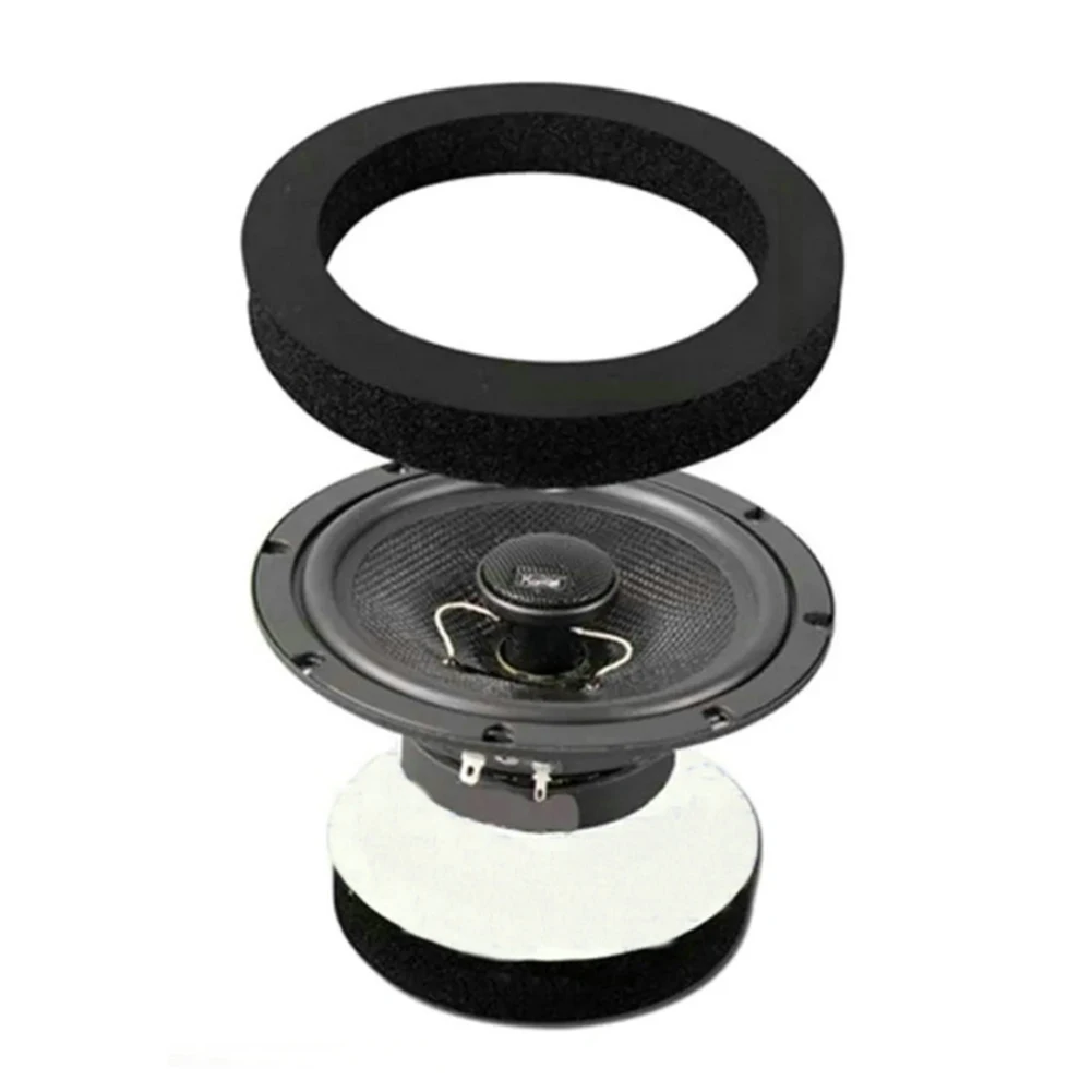 4/5/6.5 Inch Universal Car Speaker Ring Bass Door Trim Sound Insulation Cotton Audio Speaker Sound Self Adhesive Insulation Ring