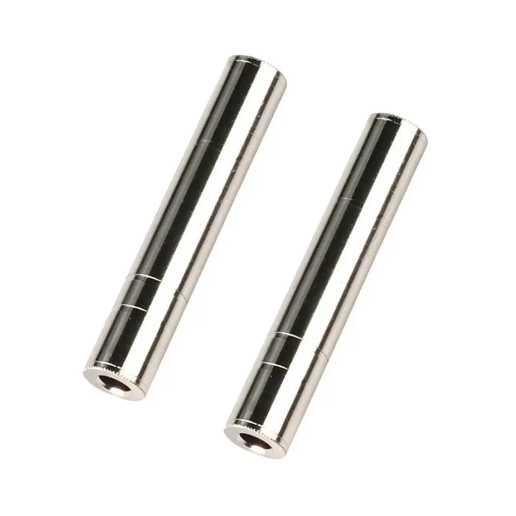 2 Pieces Amplifier Amp Adapter Interconnect Musical Instrument Parts Silver