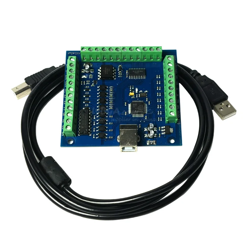 Mach3 4 Axis USB CNC Controller Card 100KHZ CNC Smooth Stepper Motion Controller Card for DIY Engraving Machine Use