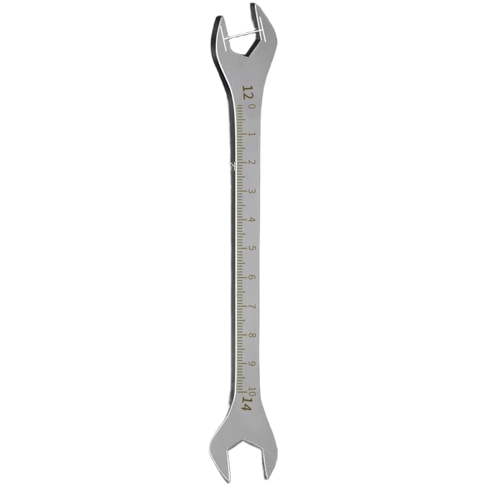 Stainless Steel Dual Open End Wrench with Clear Size Markings and Ergonomic Handle for Consistent Torque in Vehicle Servicing