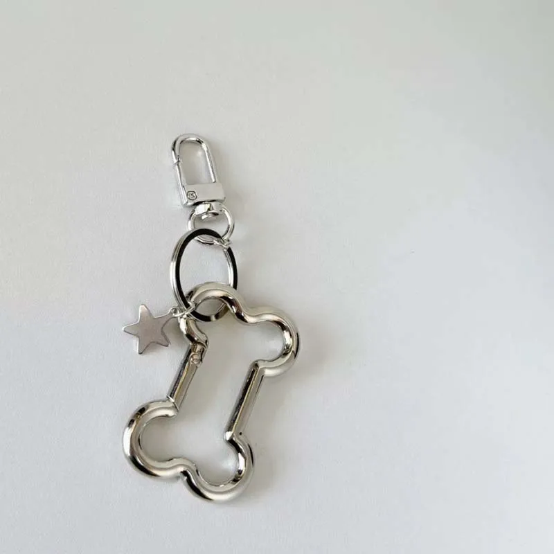 Punk Metal Bone Keychain for Unique Style