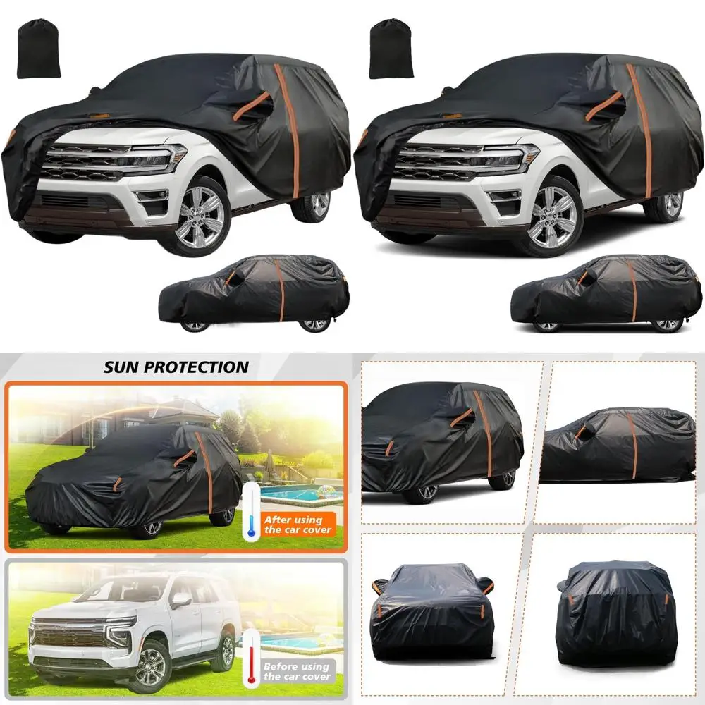 

Custom All-Weather SUV Car Cover, 2002-2025 Model, Waterproof, UV Protection with Zippered Door and Reflective Strips