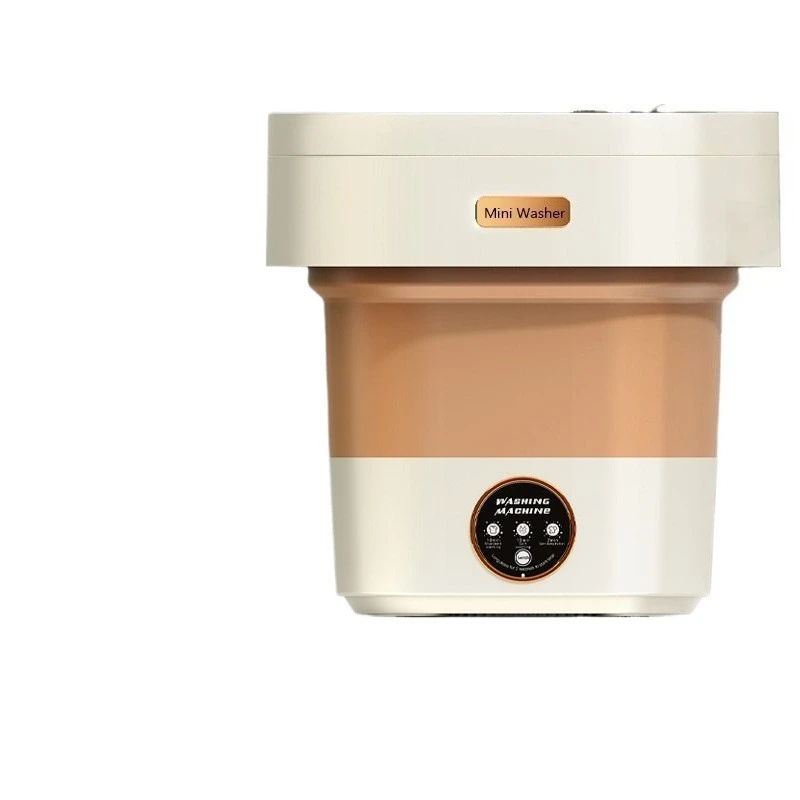 Underwear washing machine, fully automatic integrated washing and spinning, foldable and compact