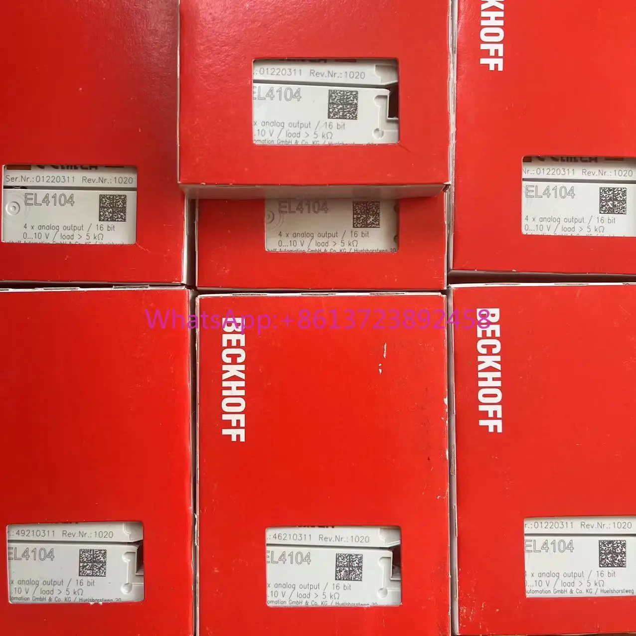 Módulo alemão Beckhoff EL3104 EL4104 EL4014 EL3024 EL4024 EL3054 EL3064