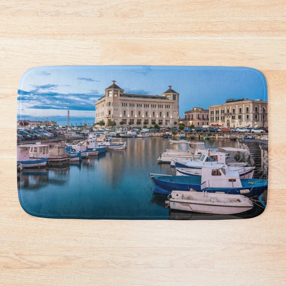 

Syracuse harbor in the evening Bath Mat House Interior Entrance Toilet Carpet Floors Things For Bathroom Mat