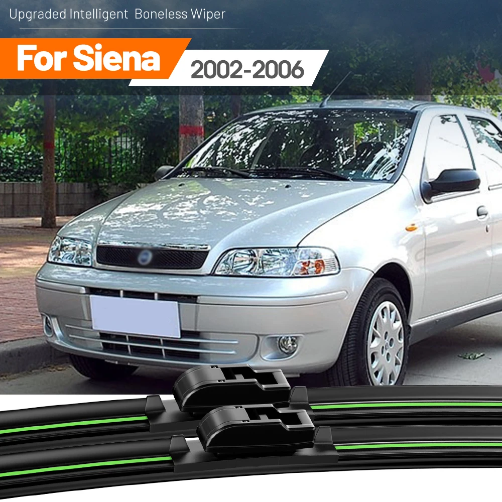 

2pcs For Fiat Siena 2002-2006 Front Windshield Wiper Blades 2003 2004 2005 Windscreen Window Accessories