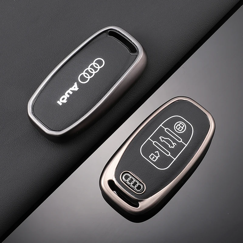 TPU Car Smart Remote Key Case Cover Shell Auto Accessories For Audi A1 A3 8V A4 B8 B9 A5 A6 C7 A7 A8 Q3 Q5 Q7 S4 S6 S7 S8 R8 TT