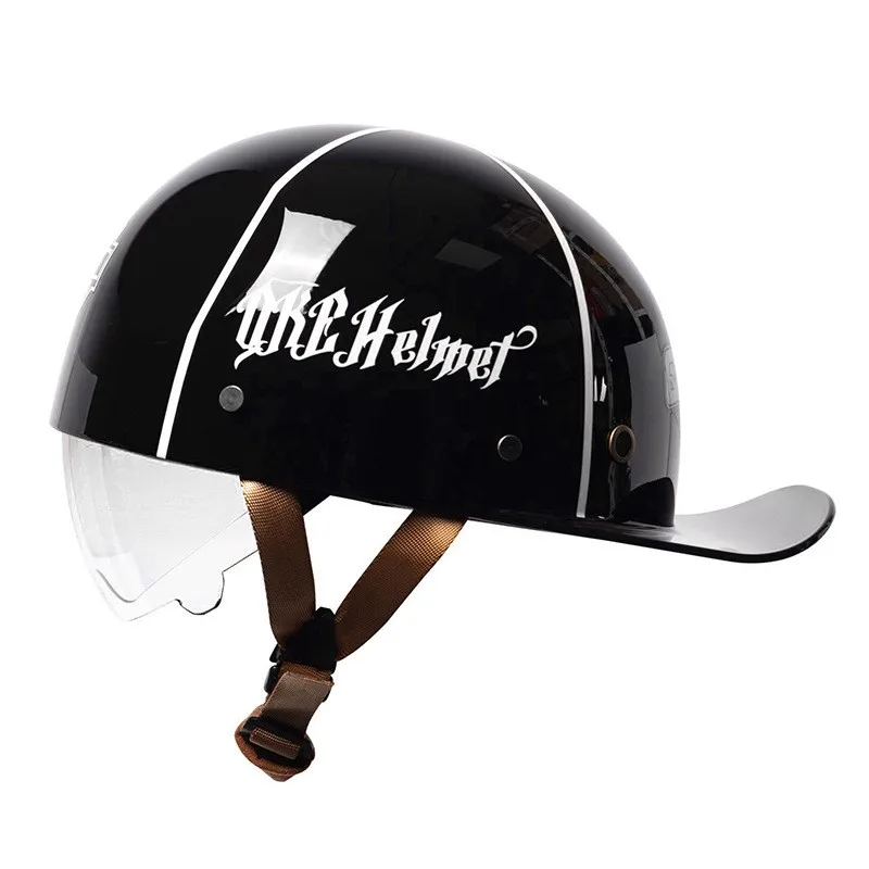 Retro American Style Motorcycle Half Helmet Breathable Summer Cruise Helmet for Men And Women