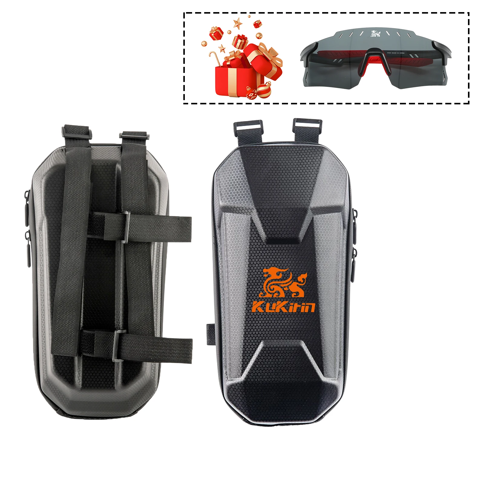 

Сумка для электрического скутера Kukirin, 2 л, высококачественный футляр для очков с солнцезащитным кремом, солнцезащитные очки, ткань для чистки очков
