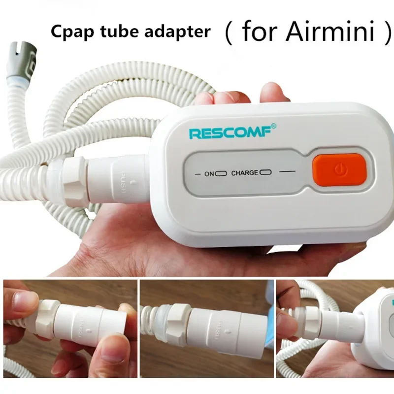 2 Pcs ResMed AirMini CPAP Hose Connector Breathing Tube Adapter Accessory for  CPAP AirMini Machine