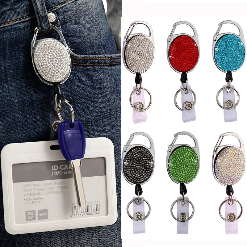 Retractable Creative Badge Reel Card Clip Students Girl Exhibition Name Card Chest Card Holder ID Card Badge Bag Accessories