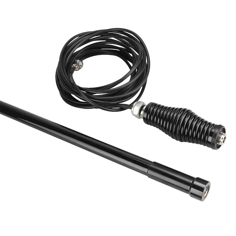 MR300 Black Anti-collision FRP Car Antenna GMRS Version/spring Base 5m Wire SL16J