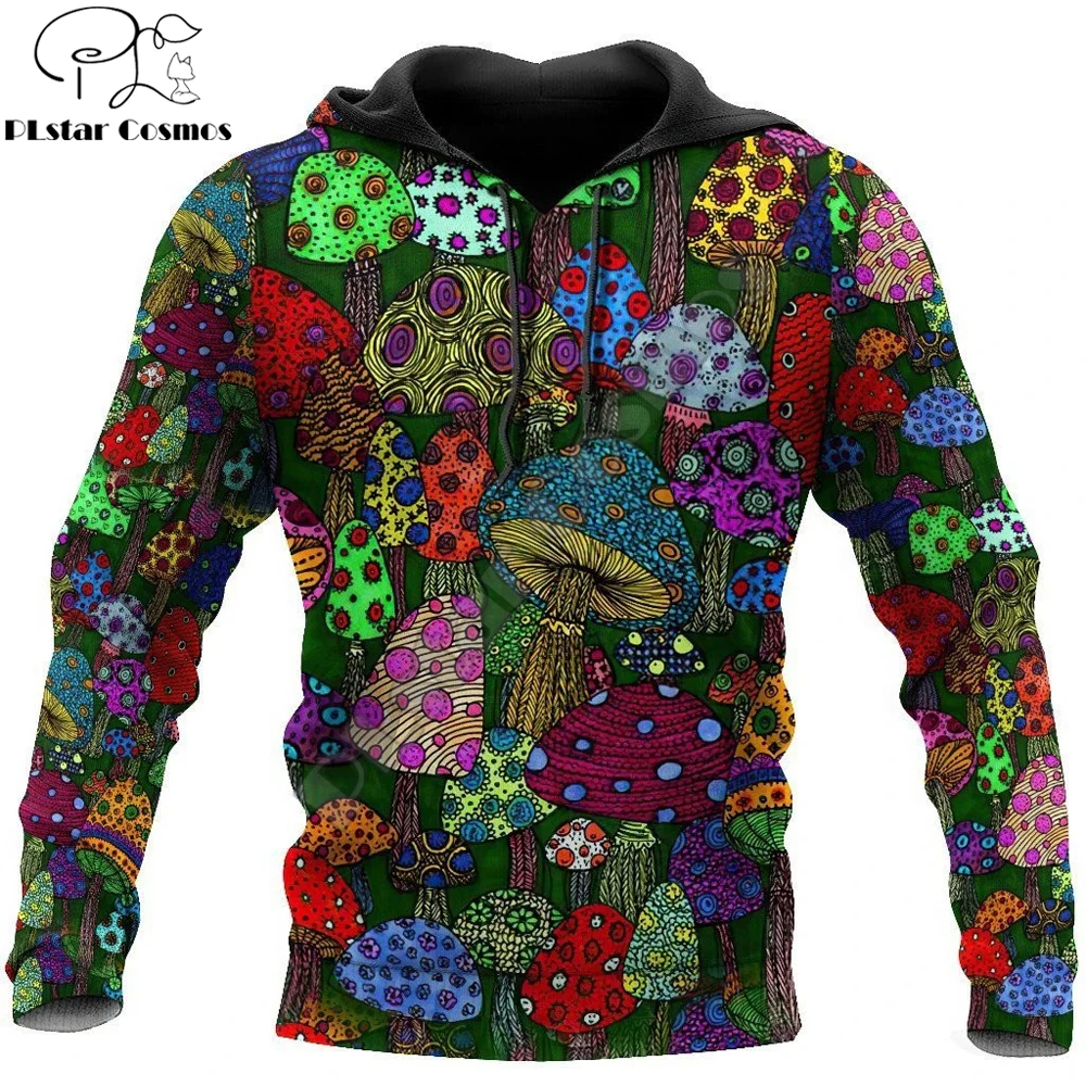 Edible Mushroom Pattern 3D All Over Printed Hoodies zipper hoodies women For men Casual Pullover sudadera de hombre MT-02