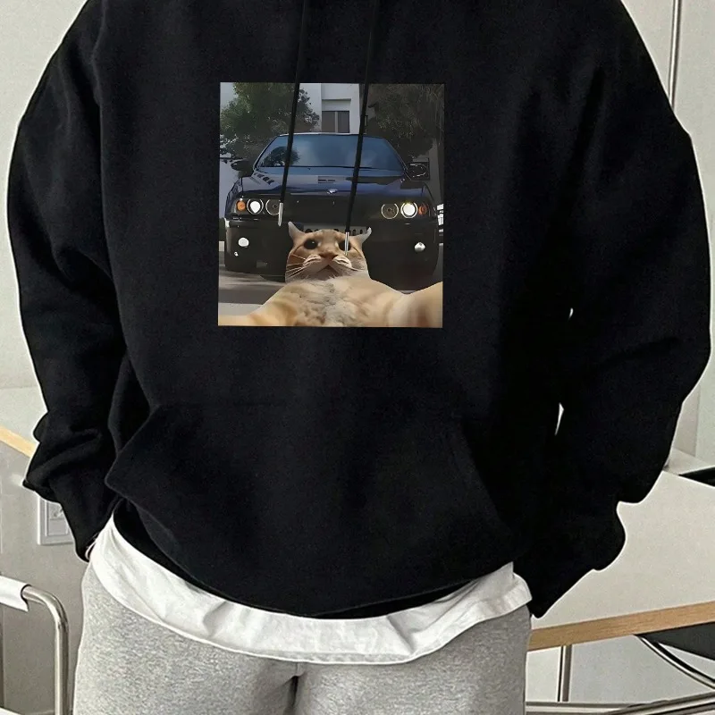 

Fashionable Creative Printed Hooded Jacket Hip-hop Autumn and Winter Casual Hip-hop Y2k High-quality Sweatshirt Men Women