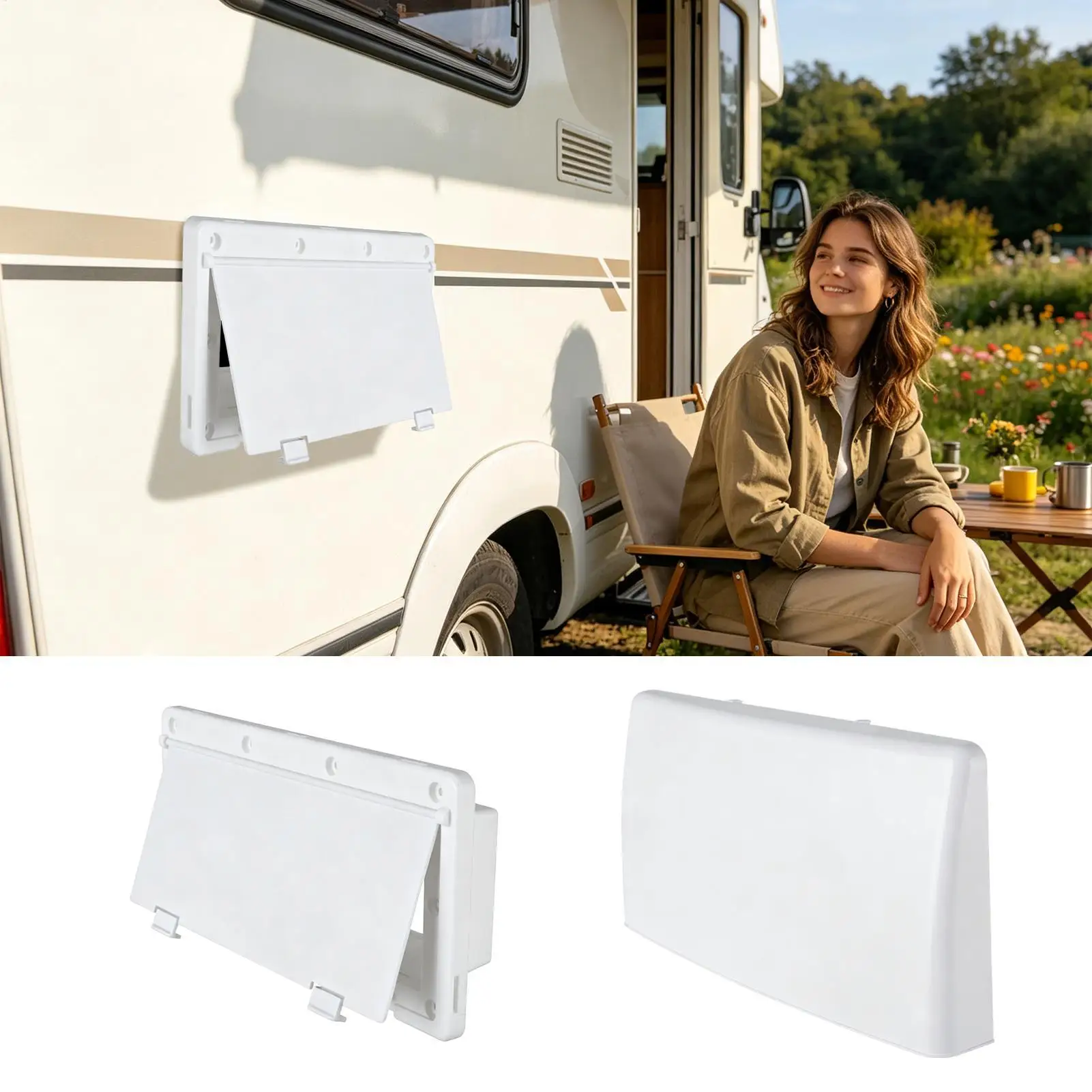 

RV Stove Exhaust Vent Cover Motorhome Ventilation Accessories RV Sidewall Vent Protector For Drivers Travelers Repairers
