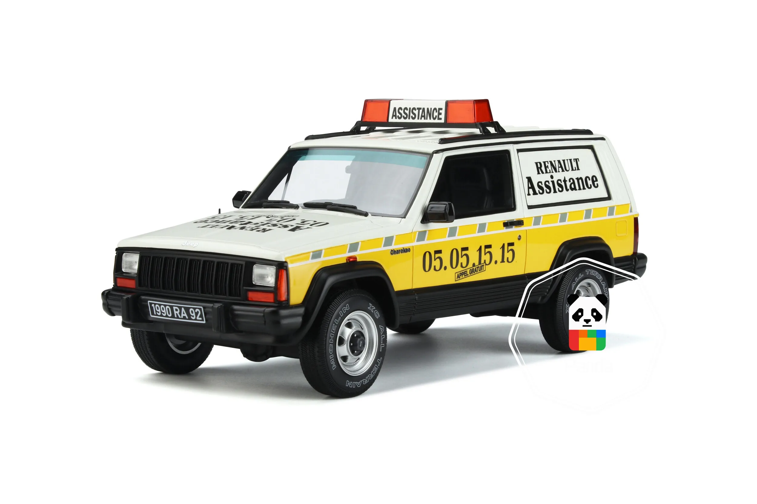 OTTO 1:18 Jeep Cherokee Renault Rescue Vehicle Resin Car Model Collectible Home Ornaments Miniature Gifts