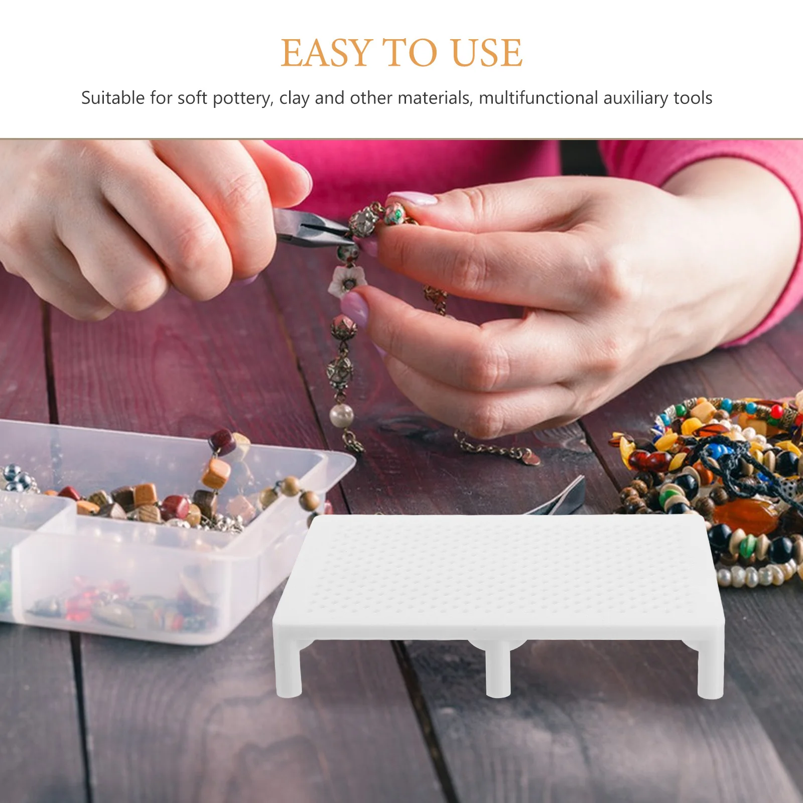 Soft Clay Earring Drying Rack Polymer Clay Jewelry Making Stand With Uv Resin Curing Support Hole Positioning Guide For