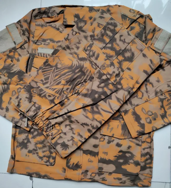 Picture 3: German Palm Pattern Camouflage Uniform Autumn Brown Include Jacket Pants Man