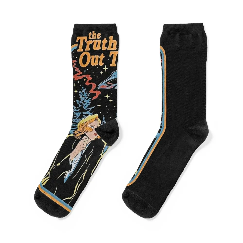 

The truth is out there - X Files funny Classic T-Shirt Socks custom Children's Stockings man with print Socks Ladies Men's